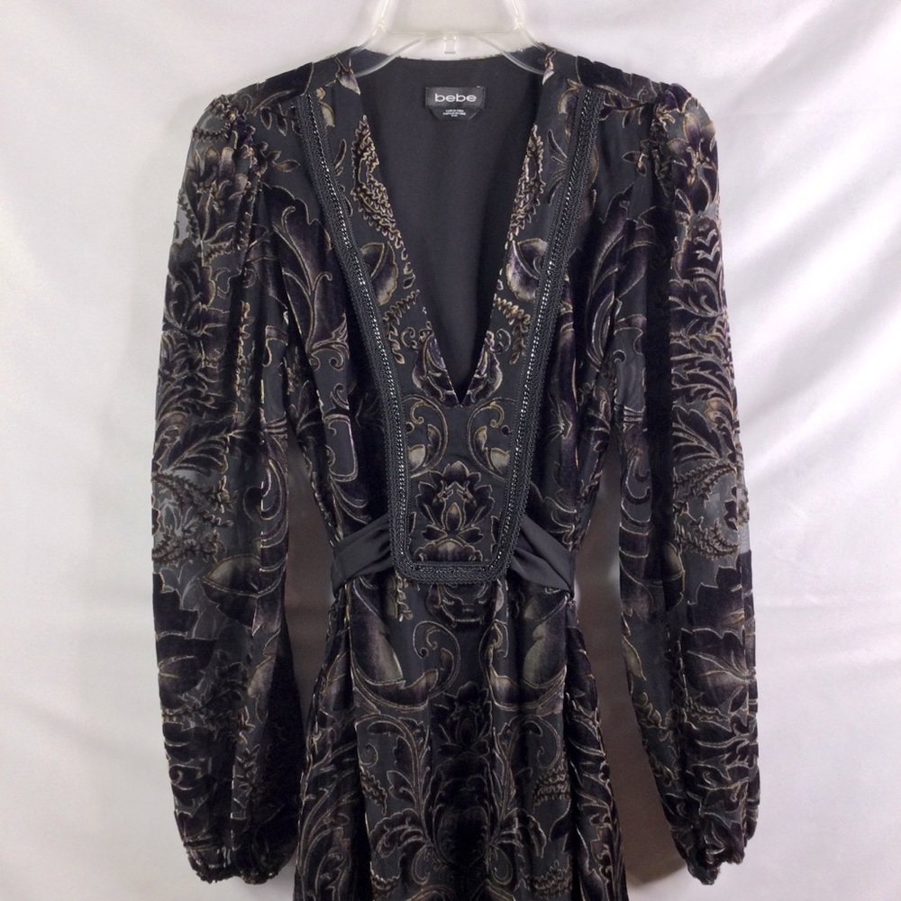Like New ,Black Embroidered Dress